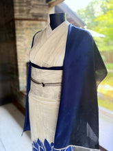 Load image into Gallery viewer, 【ご予約受付中】YOSHIKIMONO シルクショール navy × blue