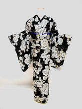 Load image into Gallery viewer, Kintsugi Rose Kimono + Obi Set