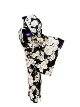 画像をギャラリービューアに読み込む, 金継ぎバラ 着物+帯 セット 2025DinnerShowプラン(特急仕立て・5年保証込み)Black x Purple