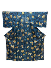 Load image into Gallery viewer, Metallic Dahlia Kimono + Obi Set 2025 Dinner Show Plan (Limited Express Tailoring, 5-year warranty included) Blue