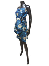 Load image into Gallery viewer, Metallic Dahlia Kimono + Obi Set 2025 Dinner Show Plan (Limited Express Tailoring, 5-year warranty included) Blue