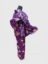 Load image into Gallery viewer, Metallic Dahlia Kimono + Obi Set