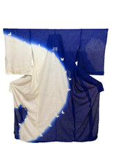 Load image into Gallery viewer, How to take roses and butterflies, kimono 2025 Dinner Show plan (express tailoring, 5-year warranty included) Blue x White