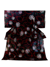 Load image into Gallery viewer, Crystal Rose Kimono 2025 Dinner Show Plan (Express tailoring, 5-year warranty included) Black x red