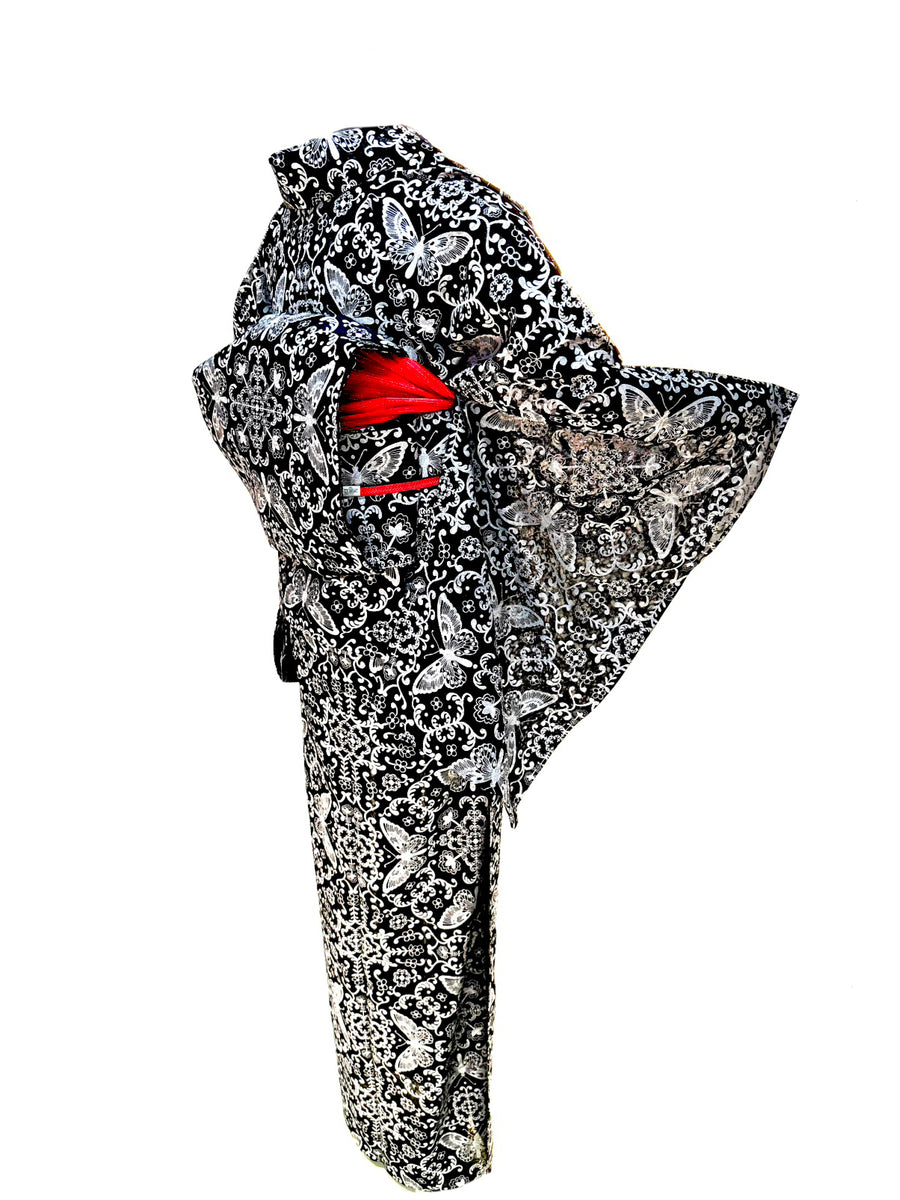 着物の帯　蝶 YOSHIKIMONO 花形蝶 着物＋帯 セット