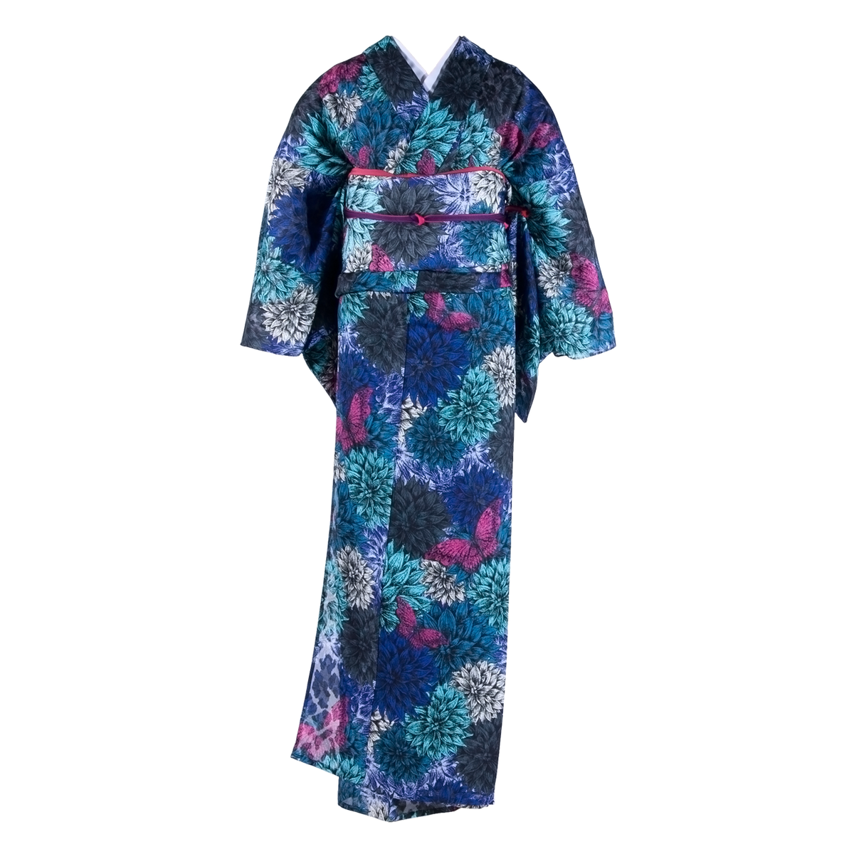 YOSHIKIMONO KIMONO ダリアに蝶-セット-