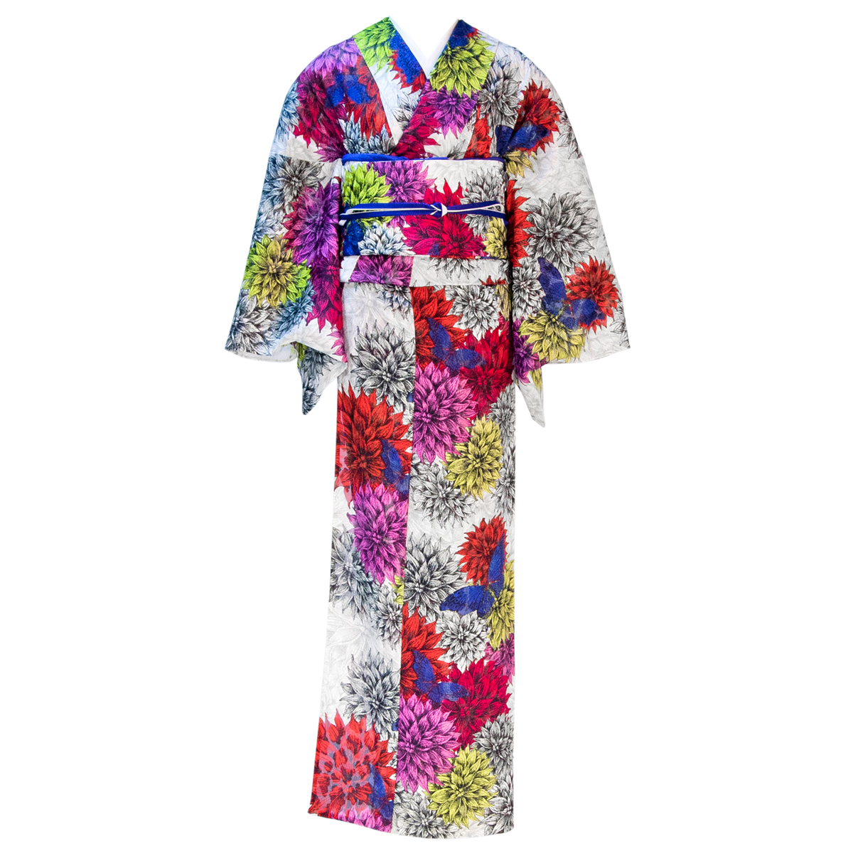 YOSHIKIMONO KIMONO ダリアに蝶-セット- 