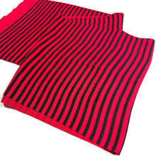 画像をギャラリービューアに読み込む, Y 帯揚げ - 帯揚げ ストライプ red × black
