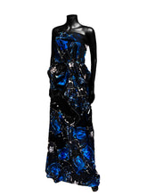 画像をギャラリービューアに読み込む, クリスタルローズ　着物　Black × Blue
