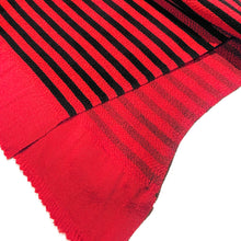 画像をギャラリービューアに読み込む, Y 帯揚げ - 帯揚げ ストライプ red × black
