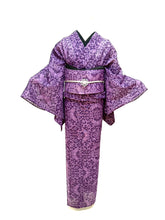 Load image into Gallery viewer, Flower-shaped butterfly kimono + obi set
