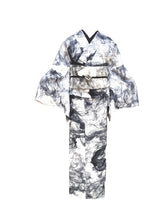 Load image into Gallery viewer, Smoke Kimono + Obi Set 2025 Dinner Show Plan (Limited Express Tailoring, 5-year warranty included) White x Black
