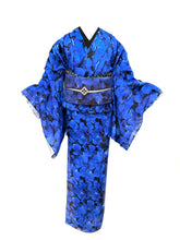 Load image into Gallery viewer, Rose Rain Kimono + Obi Set
