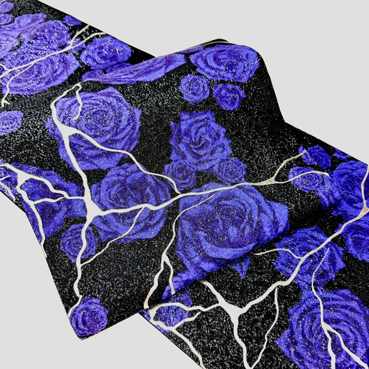 専用です☆キラキラ華紋がキュートなだらりの帯 YOSHIKIMONO 帯 金継ぎバラ