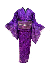 Load image into Gallery viewer, Rose Rain Kimono + Obi Set
