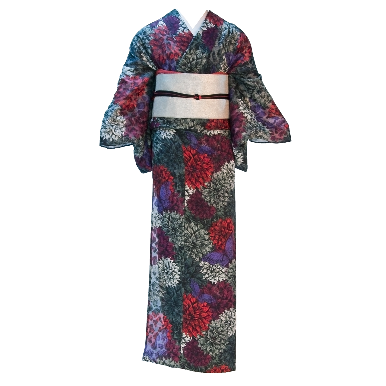 YOSHIKIMONO KIMONO ダリアに蝶-セット-